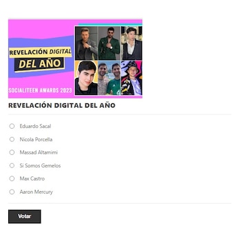 Nicola Porcella es nominado en los Socialiteen Awards 2023.