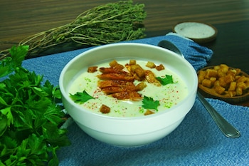 Crema de grelos gallegos con