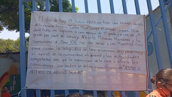 Padres de familia protestaron a