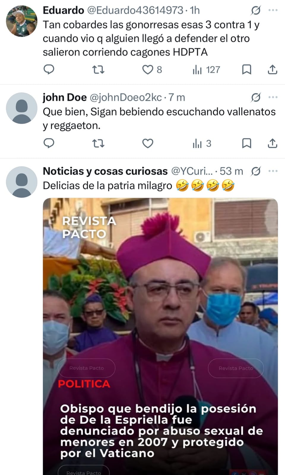Comentarios de usuarios en X a la pelea en Jamundí - crédito X
