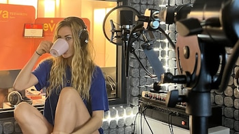 Candela Márquez en un estudio