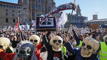 La manifestación contra Altri de