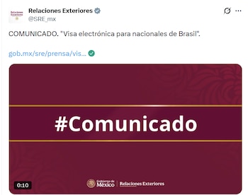 A través de un comunicado