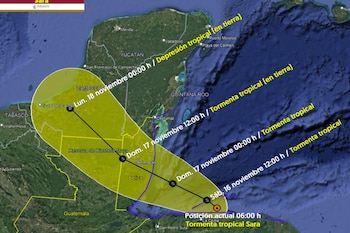 Tormenta tropical sara 161124