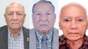 Tres oficiales del Ejercito peruano