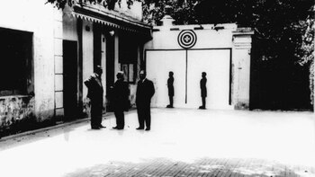 El acceso a la pedana