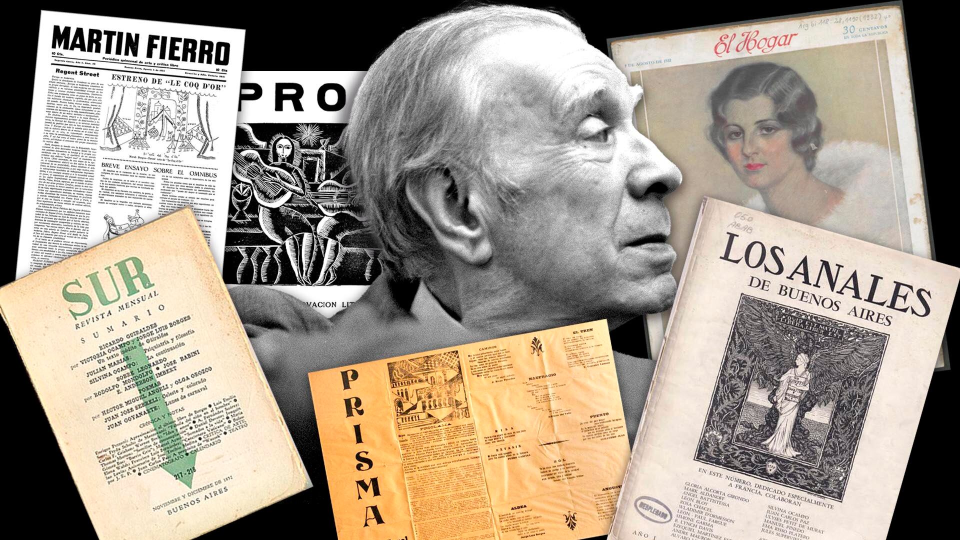 Jorge Luis Borges trabajó muchos años en los medios.