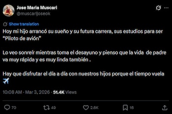 El director teatral expresó su