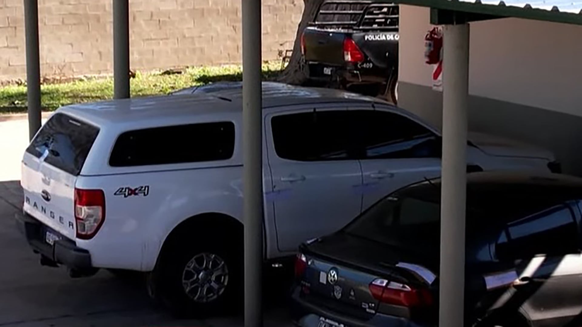La camioneta Ford Ranger de Carlos Pérez