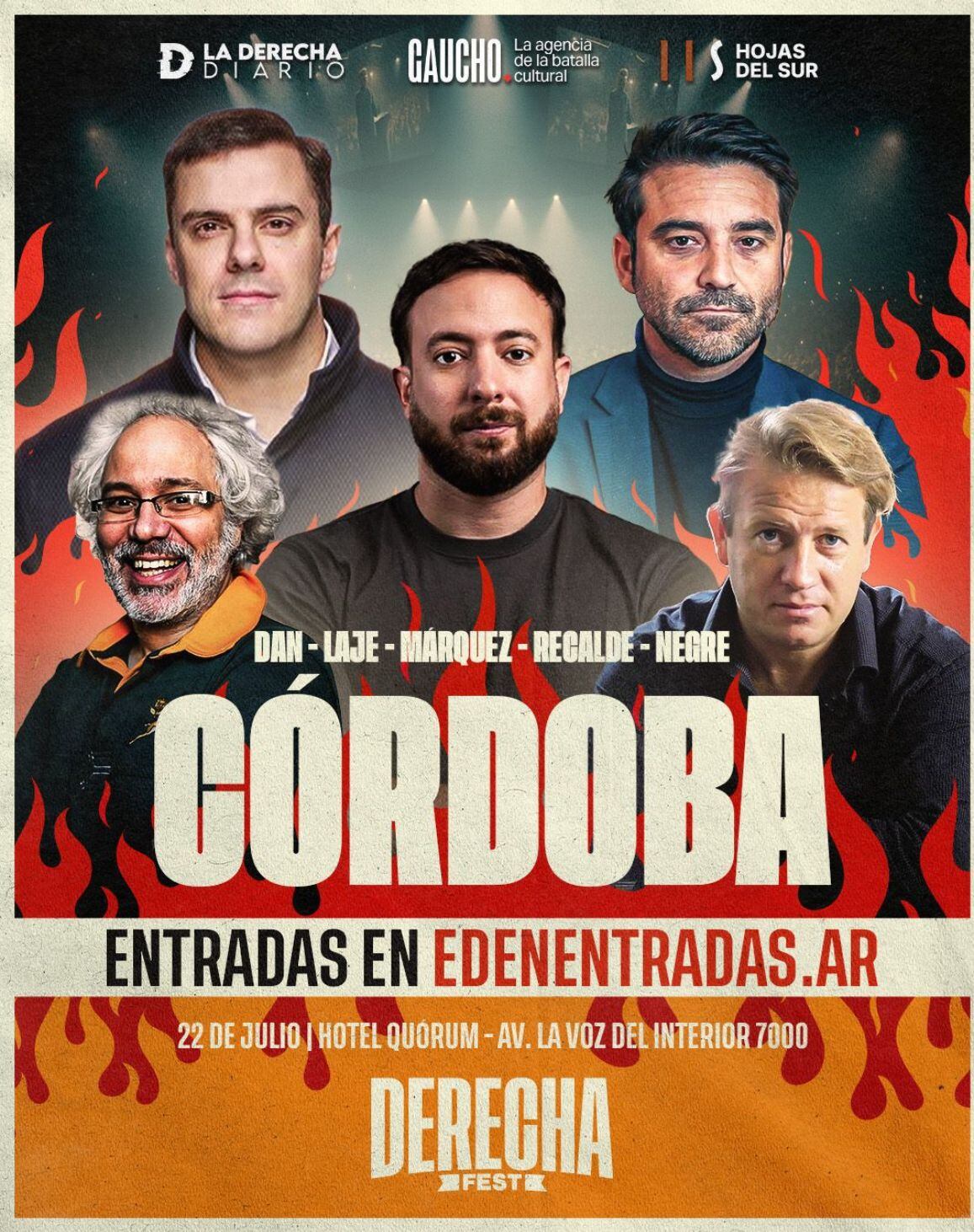 Evento de Las Fuerzas del Cielo en Córdoba