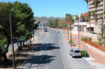 Vista de una calle vacía