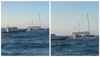 El catamarán fue asistido por