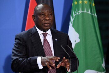 El presidente de Sudáfrica, Cyril