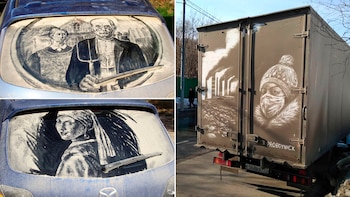 “Dirty car art”: los autos