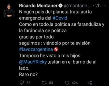 Los tuit de Ricardo Montaner que luego borró