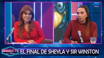 Magaly Medina vincula publicación de “Señor Mentira” con la ruptura entre Sheyla Rojas y Sir Winston. Captura: Magaly TV La Firme.