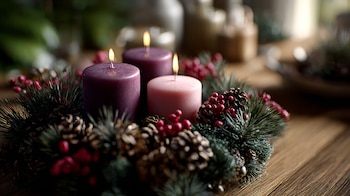 El color rosa litúrgico señala