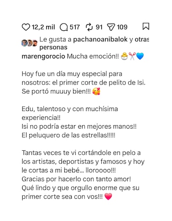 Rocío Marengo le cortó el