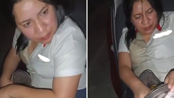 Pasajera en estado de ebriedad