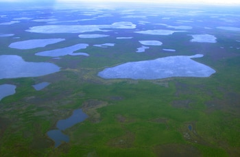 Las emisiones inducidas por el calentamiento de fuentes naturales podrían añadir hasta 0,4 grados Celsius a la temperatura global para el año 2100. (REUTERS/Dmitry Solovyov/File Photo)