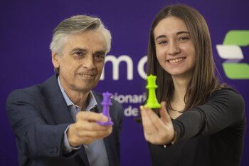 Candela junto al presidente de