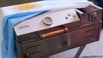 La parrilla personalizada de Messi