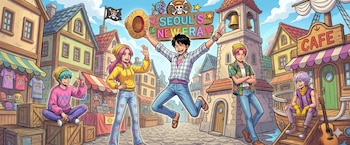 Los Saja Boys son recreados en el universo de One Piece con vestimenta moderna pero relacionada con los piratas. (Foto: Gemini)