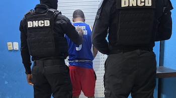La DNCD arresta en Santo Domingo Oeste a Ramón Martínez, requerido en extradición por Estados Unidos (Foto cortesía DNCD)