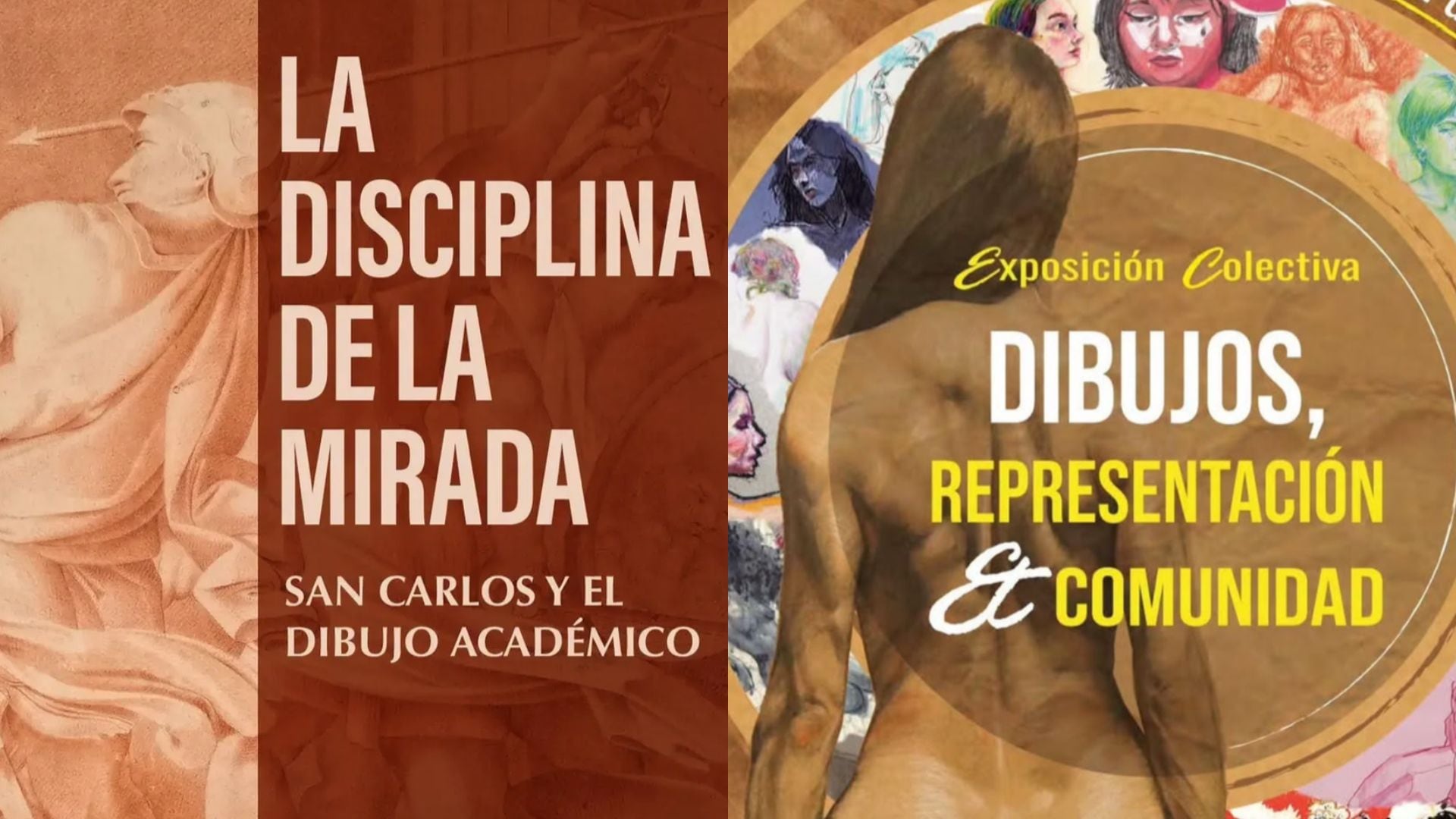 La Galería 2 de San Carlos Centro Cultural reúne dibujos actuales junto a piezas del siglo XVIII, en un recorrido que conecta tres siglos de enseñanza artística en México. (Academia de San Carlos Facebook)