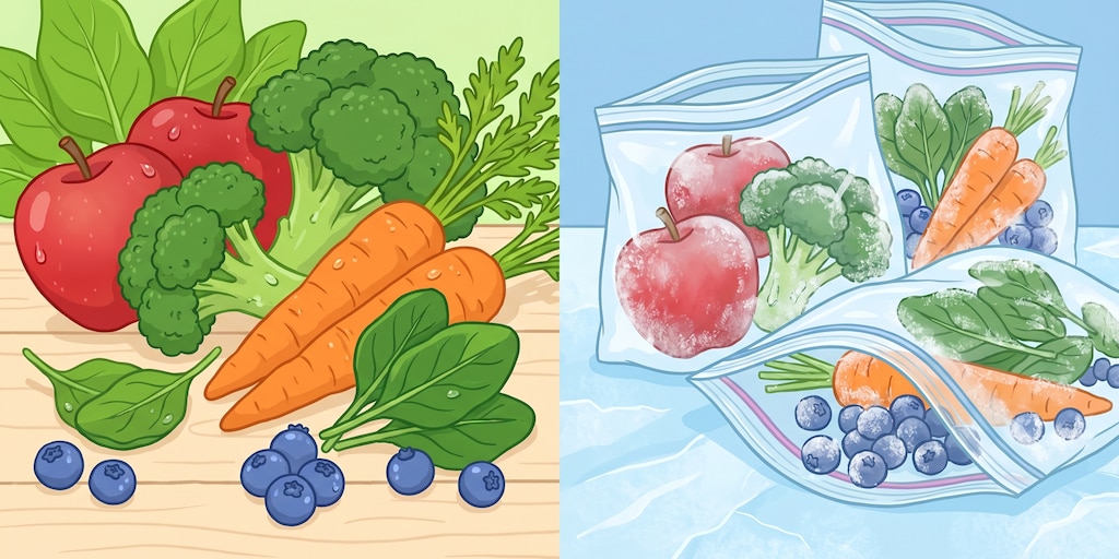 Frutas y verduras: ¿realmente es mejor comprarlas frescas o congeladas?