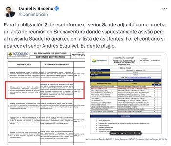 Daniel Briceño expuso soportes de gestión de Alfredo Saade