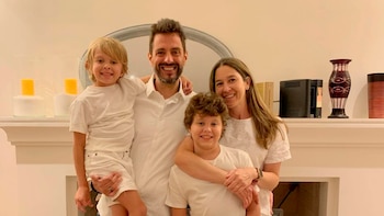 Pablo Giralt y su familia: