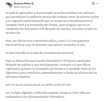 - crédito @petrogustavo/X