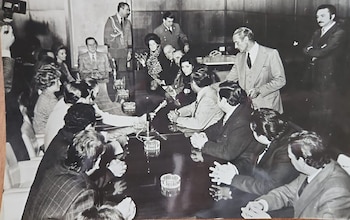 Otro momento del encuentro con