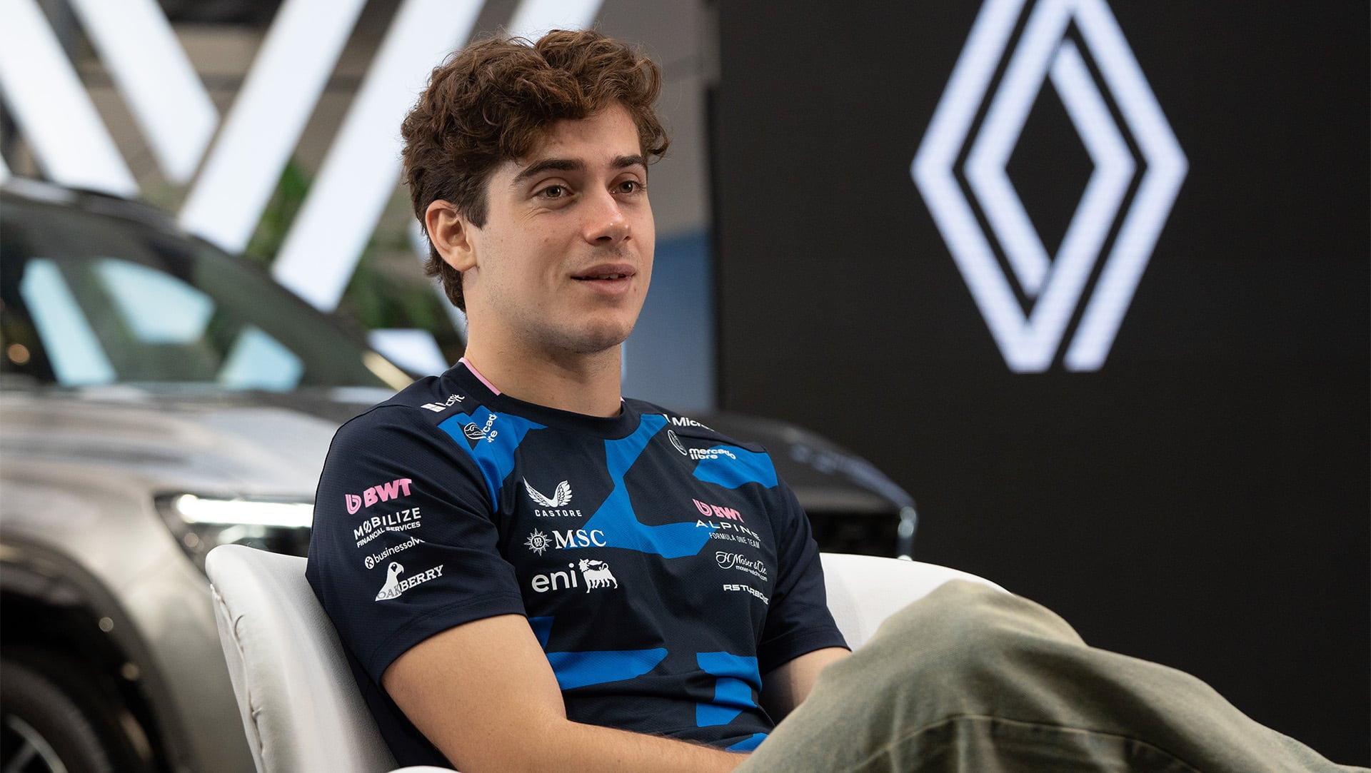 Franco Colapinto participó de un evento de Renault en Argentina