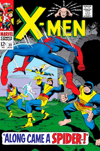 X-Men #35 enfrentó a Spider-Man con los X-Men por una confusión sobre la desaparición del Profesor X, hasta que Jean Grey detectó que el héroe no era el enemigo