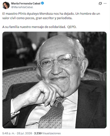 - crédito @MariaFdaCabal/X
