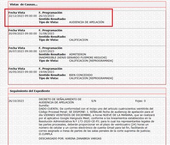 Corte Suprema programó audiencia de