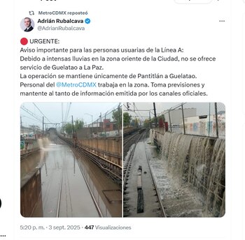 Línea A del Metro suspende