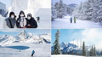 La nieve transforma paisajes en