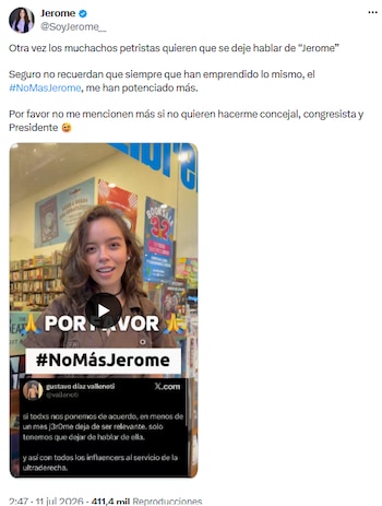 A estratégia de Jerome Sanabria revive o debate sobre a juventude na política - crédito @SoyJerome__/X