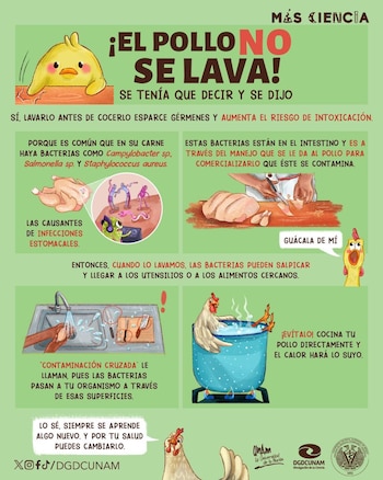 La UNAM recomendó no lavar