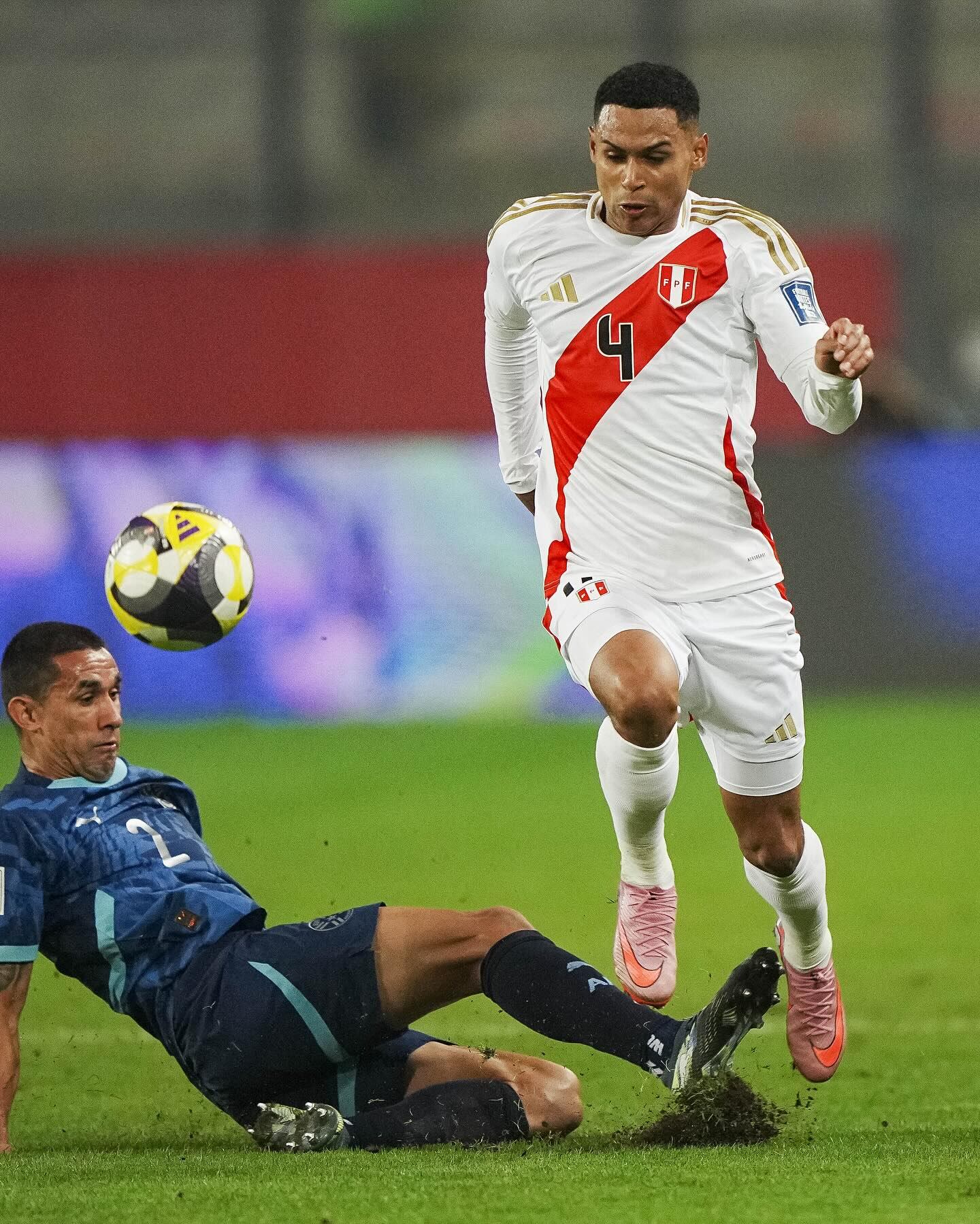 Marcos López fue uno de los puntos altos de Perú ante Paraguay en Lima. - créditos: FPF