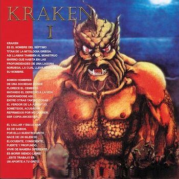 Kraken I, el álbum debut de Kraken, figuró en el Top 10 de los álbumes de heavy metal iberoamericanos de la Rolling Stone - crédito Codiscos