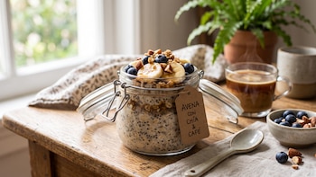 Avena con chía y café: receta fácil para desayuno saludable y saciante