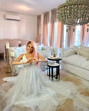 El living del nuevo departamento