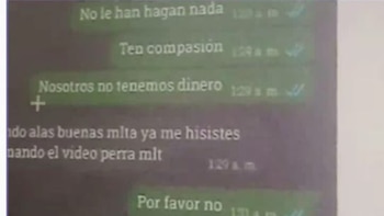 Súplicas de Maricruz Noriega a los extorsionistas - crédito suministrado a Infobae