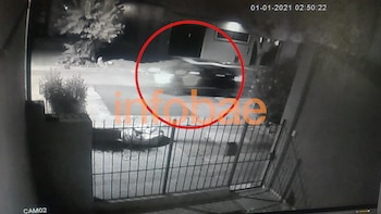 Cámaras de seguridad captaron el auto de Carolina Píparo a toda velocidad