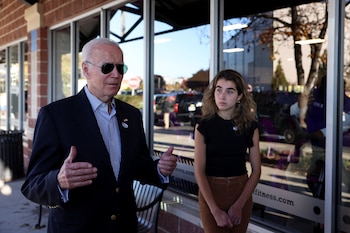 U.S. President Joe Biden speaks