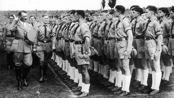 Adolf Hitler y Rudolf Hess